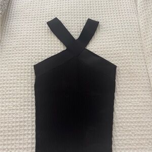 Black Halter Neck Top